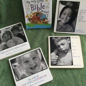 Five Christian Board Books Home School Toddlers Bible Stories Praising Jesus God